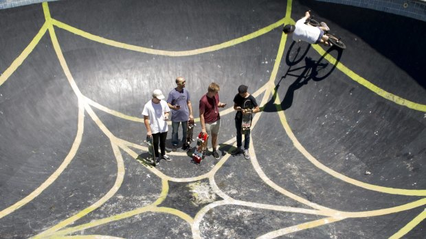 Belconnen Skate Park is one of the many places in Canberra with free public Wi-Fi.