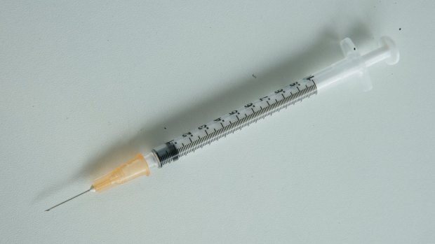 Two children were pricked by a syringe understood to have been found in the supermarket's deli section.