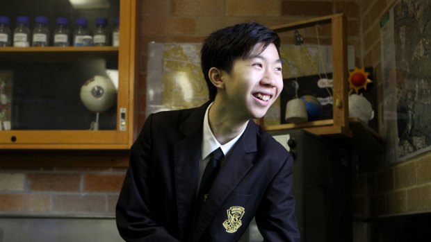 Girraween High School's Eric Lai topped the state in HSC 2015 physics. 