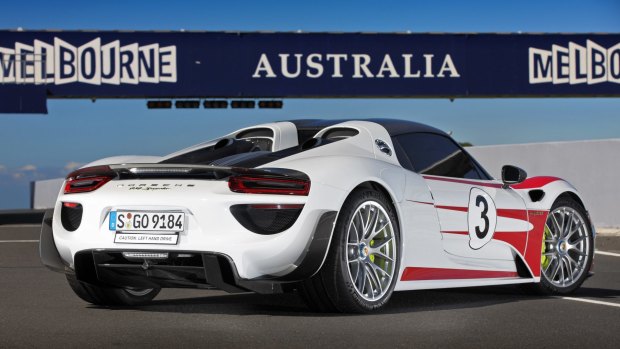 Not only super-quick, the 918's design is also arresting.
