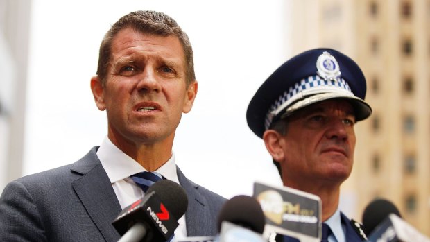 Premier Mike Baird and Police Commissioner Andrew Scipione.