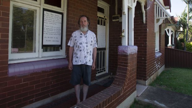 John Higgins, a long time resident of Welfare Street, Homebush, is fighting against plans to evict him.