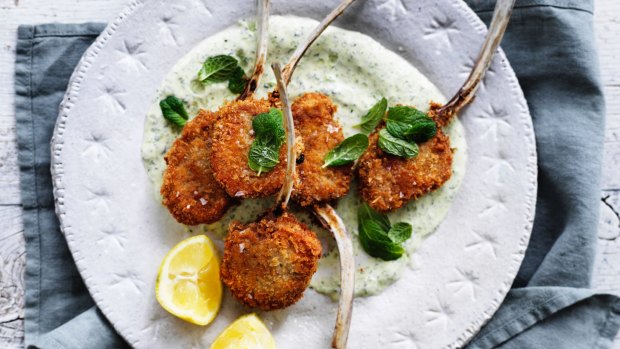 Crowd-pleasing crumbed lamb cutlets.