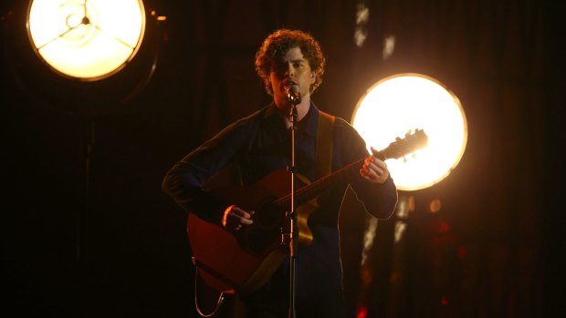 Vance Joy sang hard and loud at Brisbane.