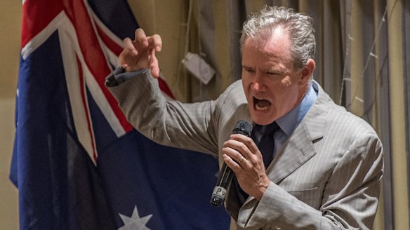 Former Liberal MP and Sky News host Ross Cameron at the Q Society fundraiser in February. 