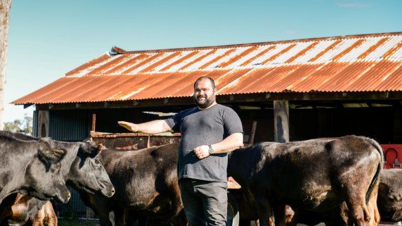 Jovan Curic sources beef for his burgers from the Hunter Valley.