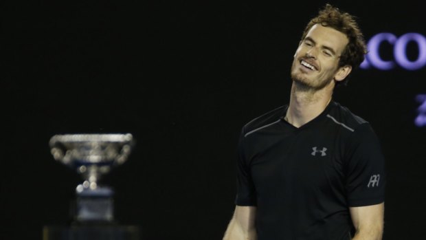 So near, so far: Britain's Andy Murray had the trophy in sight.