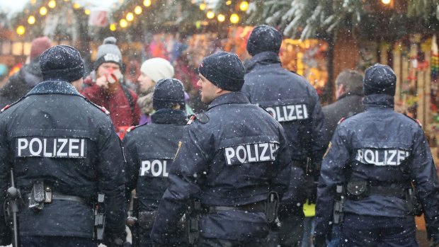 Security in Austria has been increased, including a large police presence at the Christmas market in Vienna.