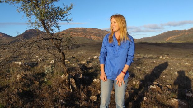 Supporter: Dr Katherine Moseby pictured at the Wilpena Pound in the Flinders ranges.