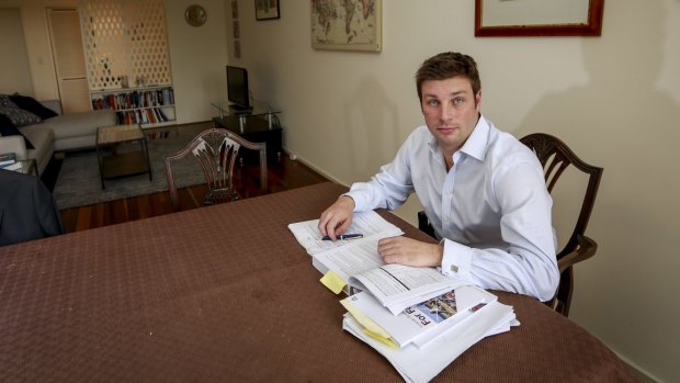 Kew MP Tim Smith polices attendance for the Lord's Prayer in Parliament.