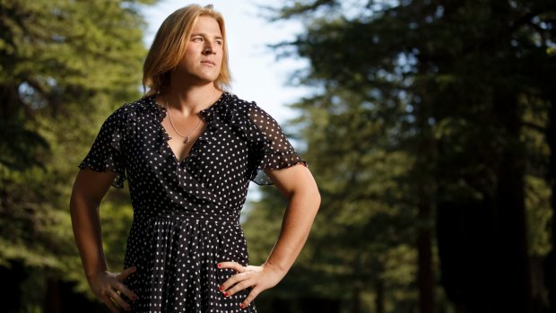 Transgender footballer Hannah Mouncey was thrust in the public eye after an AFL panel ruled that she was ineligible for the AFLW draft in October. 