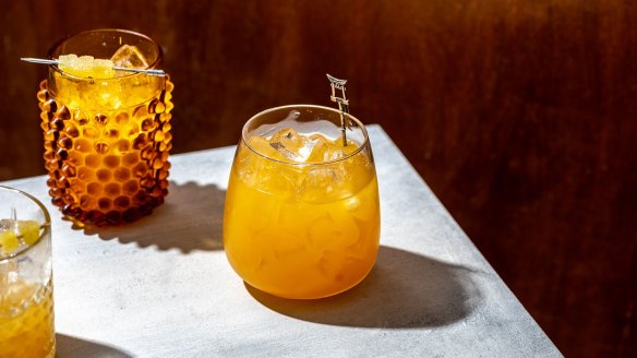 This non-alcoholic riff on the classic Penicillin picks up many of the original drink's notes.
