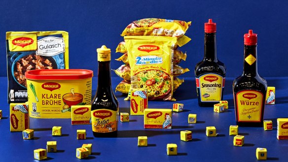 A range of international Maggi products.