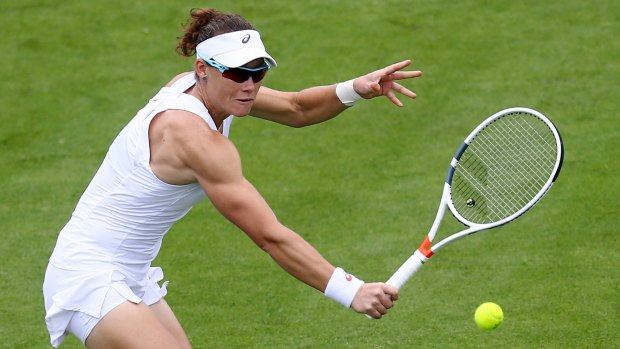 Slim pickings: Samantha Stosur is one of just two Australian women in the singles draw for Wimbledon.