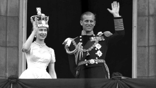 Queen Elizabeth II and Prince Philip in 1953.