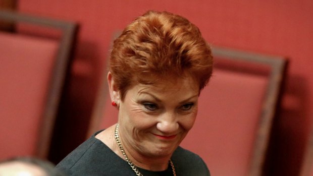 Senator Pauline Hanson.