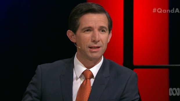 Education Minister Simon Birmingham.