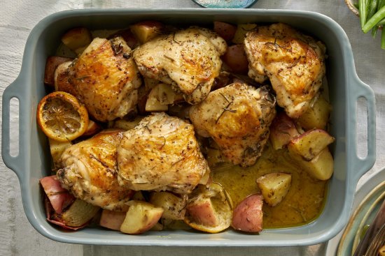 This simple chicken roast is a one-tray wonder.