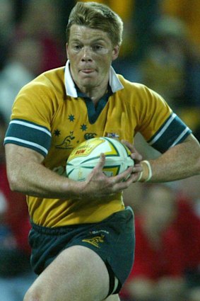 Rathbone playing for Australia in 2004.