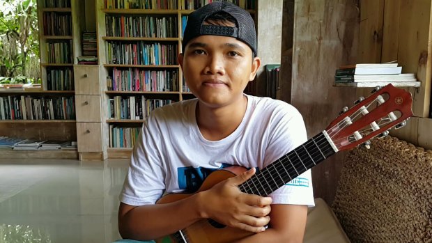 Folk musician Man Angga, of the group Nosstress, is one of the vocal opponents of the proposed Benoa Bay development.
