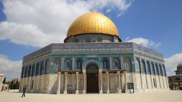 The Dome of the Rock in Jerusalem.