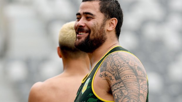 Andrew Fifita played for the Prime Minister's XIII against Papua New Guinea last month.