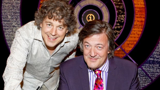 Alan Davies and Stephen Fry on <i>QI</i>.