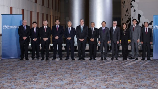 Signatories to the TPP include Australia, Brunei, Canada, Chile, Japan, Malaysia, Mexico, New Zealand, Peru, Singapore and Vietnam. Since this 2015 photo the US has backed out.