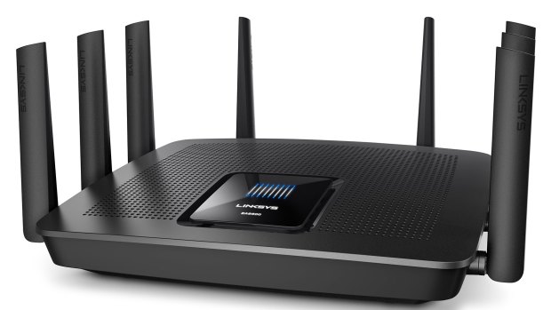 With eight antennas, Linksys' EA9500 wireless router aims to reach the farthest corners of your home.