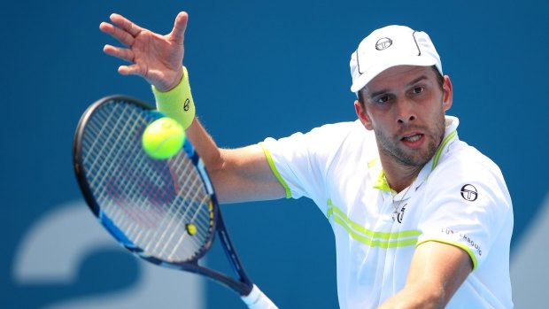 Gilles Muller has overcome Victor Troicki to qualify for the Sydney International final