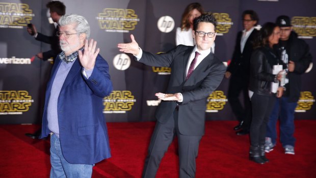 Disney pushed aside Star Wars creator George Lucas in favour of and director JJ Abrams (right) for <i>Star Wars: The Force Awakens</i>.