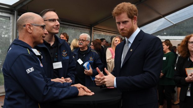 Prince Harry launched the 500-day countdown to the Invictus Games - a sports competition for 500 wounded former and serving defence personnel from 17 nations that will be held in the harbour city in October next year.