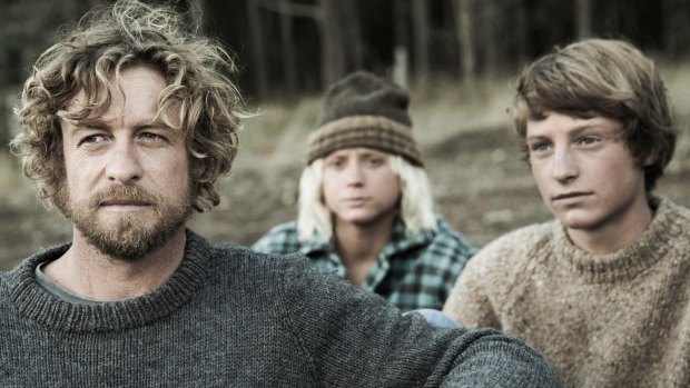 Simon Baker (left), Samson Coulter and Ben Spence in Breath.