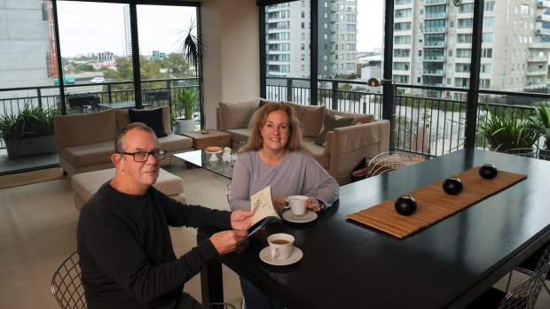 When they're not working at the lighthouse, Colin and Renata Musson enjoy city life at their Southbank apartment. 