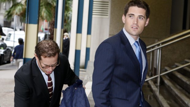 'Good mate.': John Hartman outside the NSW Supreme Court in 2011.