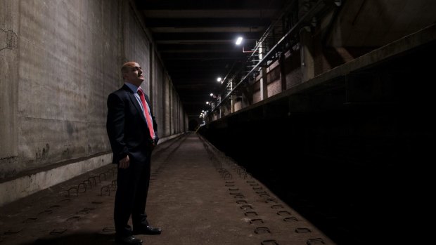 Central Station's unused platforms are hidden underground and built on the site of an old cemetery.