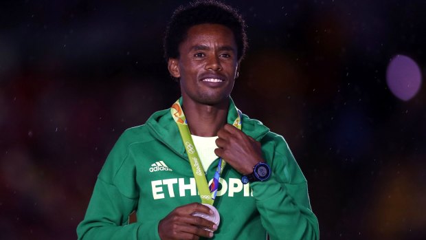 Feyisa Lilesa won't be returning home after the Olympics. 