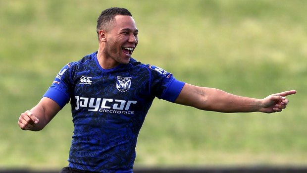 Pivotal role: Bulldogs youngster Moses Mbye is keen to keep working with coach Des Hasler.