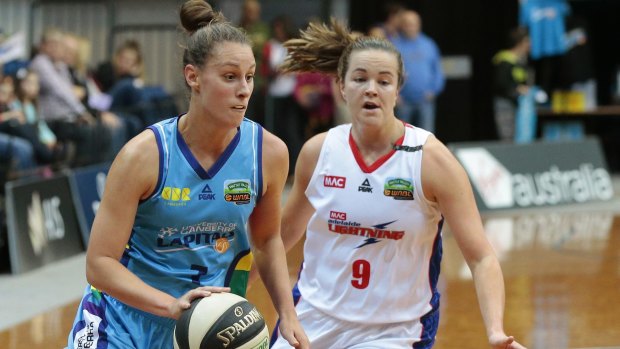 Stephanie Talbot is weighing up whether to re-sign with the Canberra Capitals. 