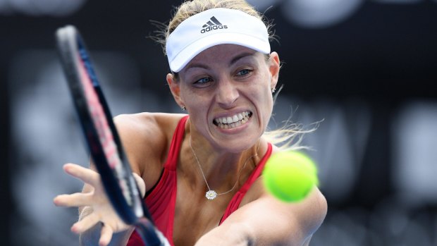 Dominant: Angelique Kerber showed ominous form heading into the Australian Open, where she faces a potential match-up against Maria Sharapova.