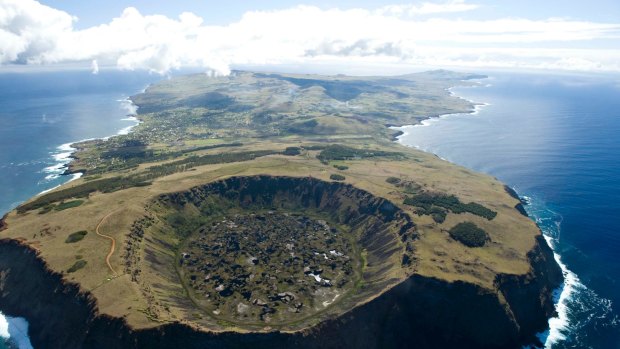 Easter Island's staple industry is tourism, which pulls in about 90,000 visitors a year.