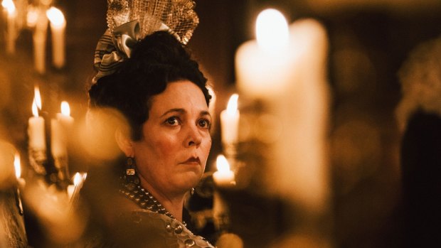 Olivia Colman relished Queen Anne's excesses. 