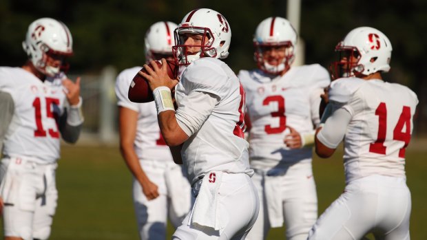 Return: Stanford University quarterback Keller Chryst will make his comeback from a knee injury in the Sydney Cup.