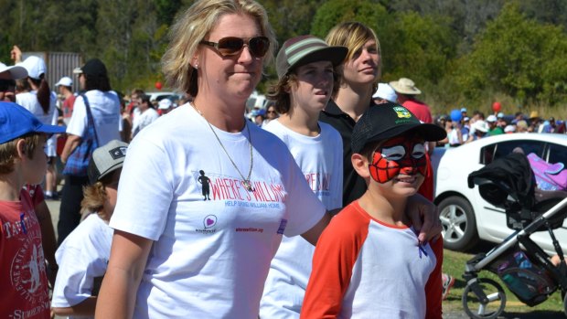 Amanda Calicetto and son Patrik on their way to Kendall in the Walk 4 William.