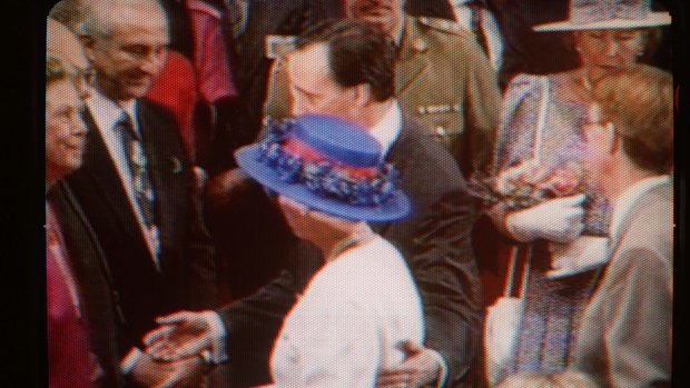 Paul Keating causes a stir when he placed a hand on Queen Elizabeth's back in 1992.
