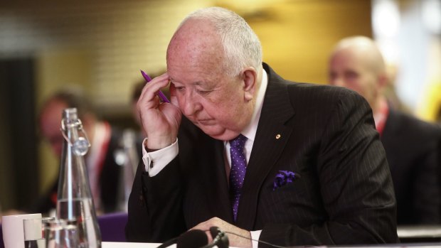 Sam Walsh, outgoing chief executive officer of Rio Tinto Group, has taken a pay cut.
