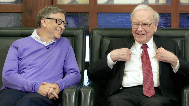Microsoft founder Bill Gates (left) is the world's richest man, billionaire investor Warren Buffett (right) the third-richest.Both worked extremely hard to get where they are, but luck played a part, too.