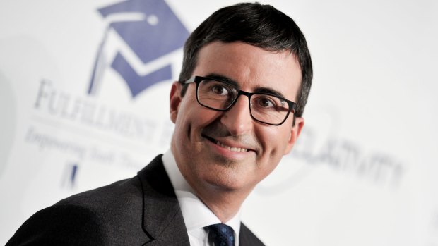 John Oliver is a satirist with a mischievous, prankster edge.