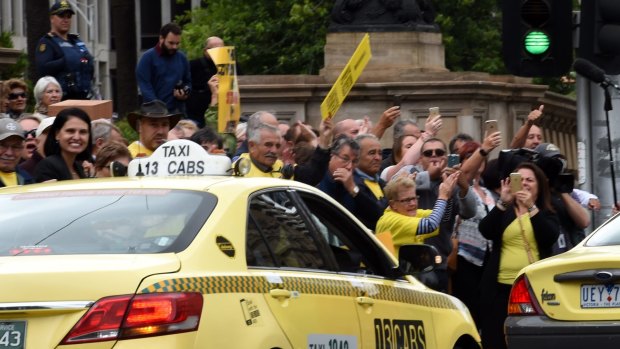 The entry of Uber has led to widespread protests by taxi drivers.