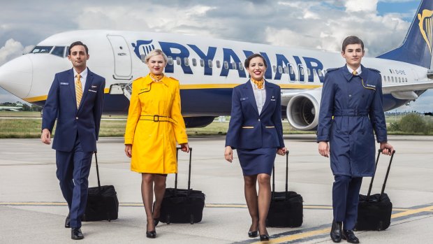 Ryanair cabin crew.